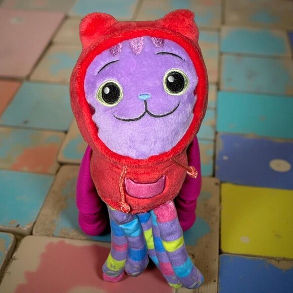 Gabby's Dollhouse Baby Box Purr-ific Cat Plush & DJ Catnip Stuffed Toys P10 - Picture 4 of 6